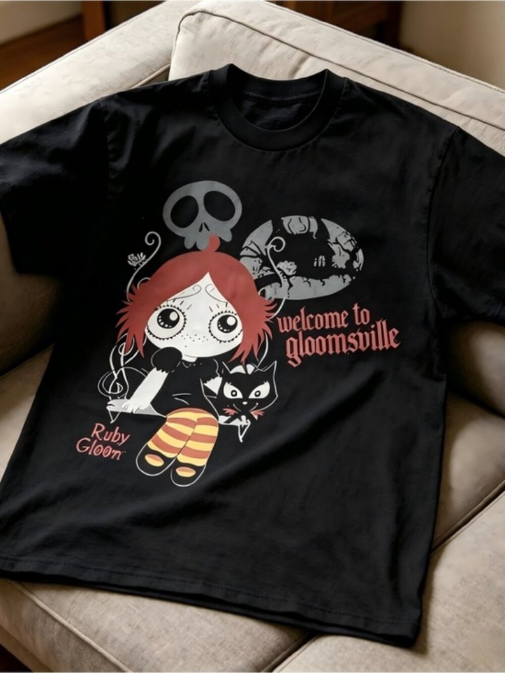 Gloomsville Ruby Gloom black Women Men T-shirt unisex